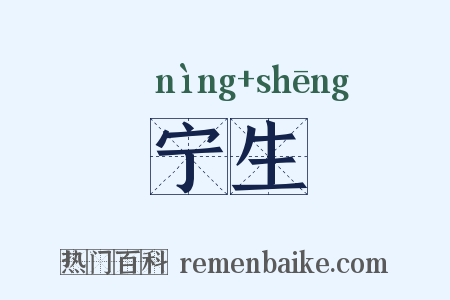宁生是什么意思的图片